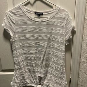 White and sheer women’s top